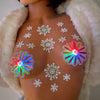 led pasties aurora rhinestone flower rave pasties