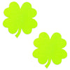 sasswear glitz nips clover pasties neon green