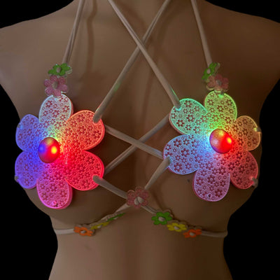 Light Up Daisy Festival Bra