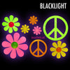 Daisy/Hippy Glow-in-Dark Body Stickers-Mini - Sasswear