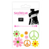 Daisy/Hippy Glow-in-Dark Body Stickers-Mini - Sasswear