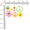 Daisy/Hippy Glow-in-Dark Body Stickers-Mini - Sasswear