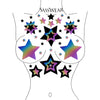 rainbow reflective star ensemble pasties