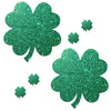 Sasswear green glitter clover pasties