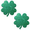 Sasswear green glitter clover pasties