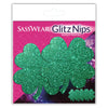 Sasswear green glitter clover pasties