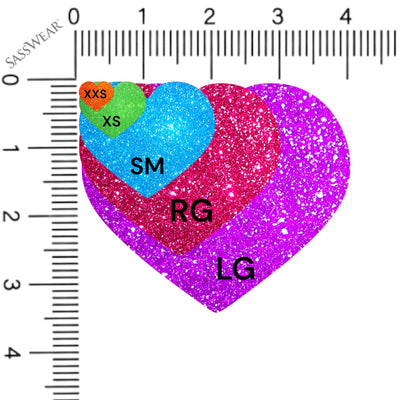 heart pasties ruler