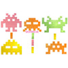 Space Invaders Glow-in-the-Dark Body Stickers-Mini - Sasswear