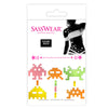 Space Invaders Glow-in-the-Dark Body Stickers-Mini - Sasswear