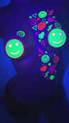 LED Nipple Pasties- Happy Face Clickers by Sasswear - Sasswear