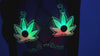 Light Up Green Leaf 420 Festival Bra