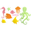 Under the Sea Neon Glow Body Stickers-Mini