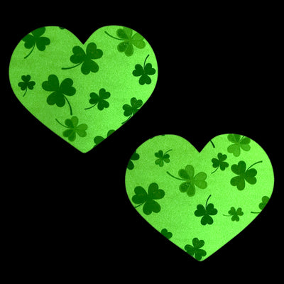 Glitz Nips Lucky Charm Glow Heart Pasties